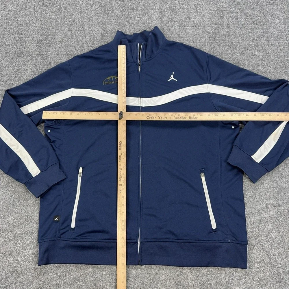 Potomac State Jacket Mens XL Blue College Basketball Jordan Full Zip Warm Up